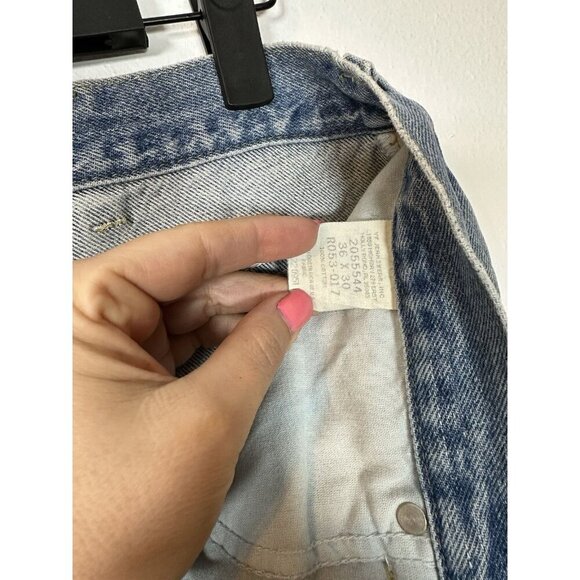 Vintage Lee Relaxed Fit Straight Leg jeans mens size 36 x 30‎ Light Wash - Picture 9 of 12